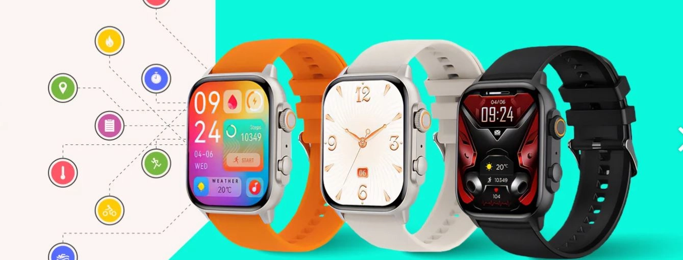 detski smart chasovnitsi v 3 razlichni tsvyata