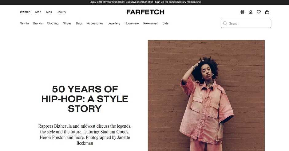 Farfetch онлайн магазин