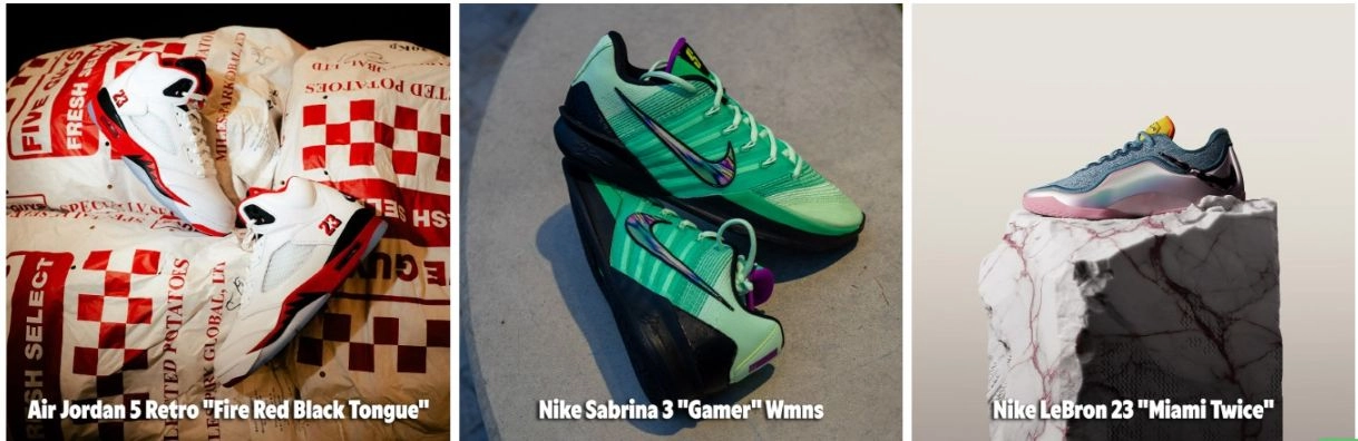 три различни модела маратонки