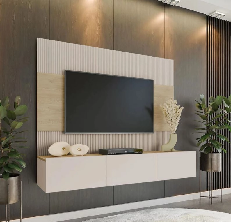 televizor i byal shkaf pod nego