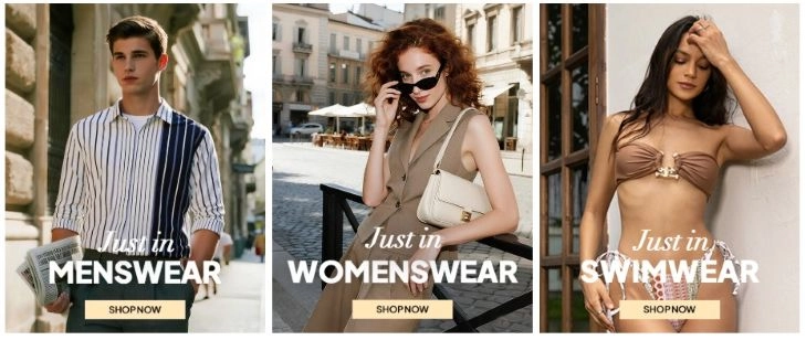 мъж с риза и жени с дрехи и бански