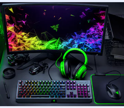 kompiutar slushalki klaviatura i mishka