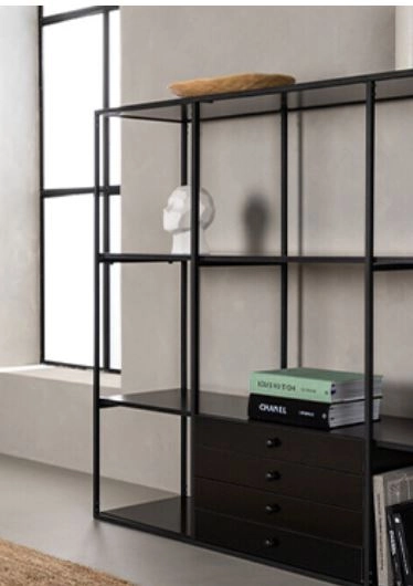 cherni raftove industrialen stil