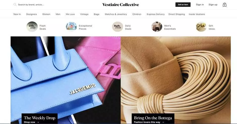Vestiaire Collective онлайн магазин