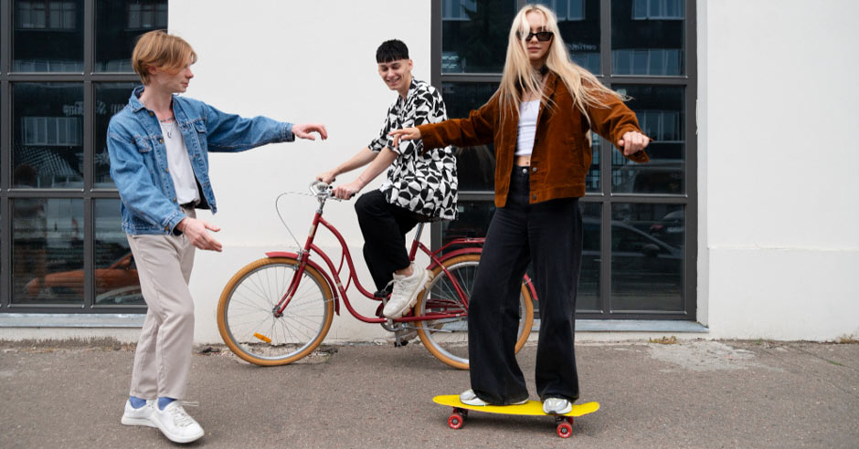 mladezhi sas skeitbord i kolelo